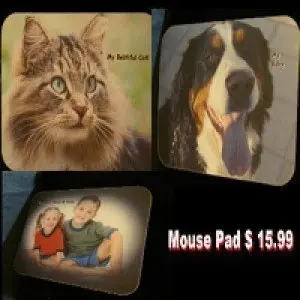 Custom Pet/Family Photo Mouse Pad